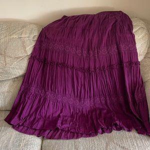 Purple maxi skirt